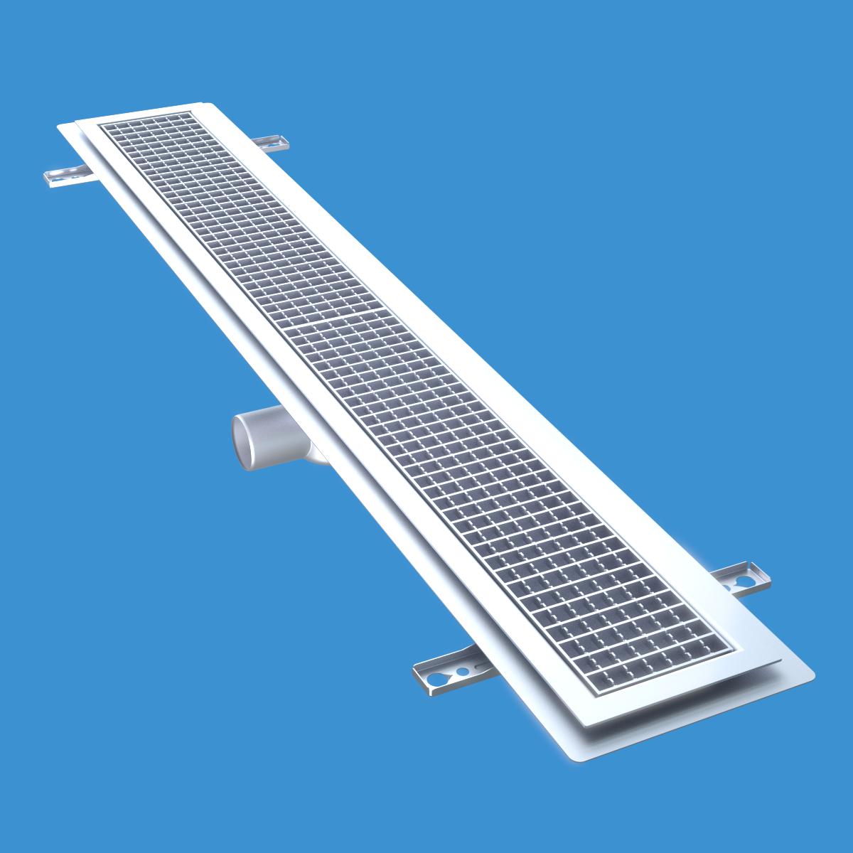 Golvränna Furo 115, 1500x150mm. Furhoffs - GOLVRÄNNA FURO 115 S75 FÖR KLINKERSGOLV K4