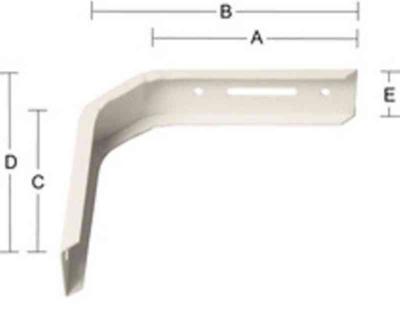 FÖNSTERBÄNKSKONSOL AAH UV2 120/90MM/150MM/120MM VIT