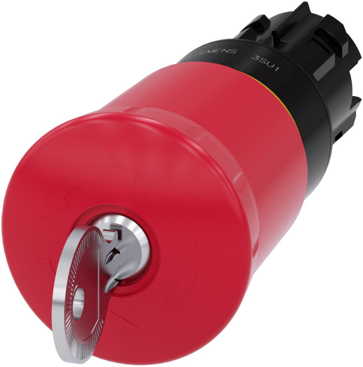 Svamptrycke plast 3SU1000 - NÖDSTOPPKNAPP 40MM RÖD NYC BKS 3SU1000-1HK20-0AA0