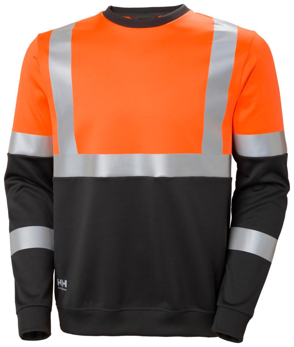 Tröja Helly Hansen 79256 Addvis - TRÖJA HH 79256 ADDVIS RUNDHALS VARSEL ORANGE/SVART STL 5XL