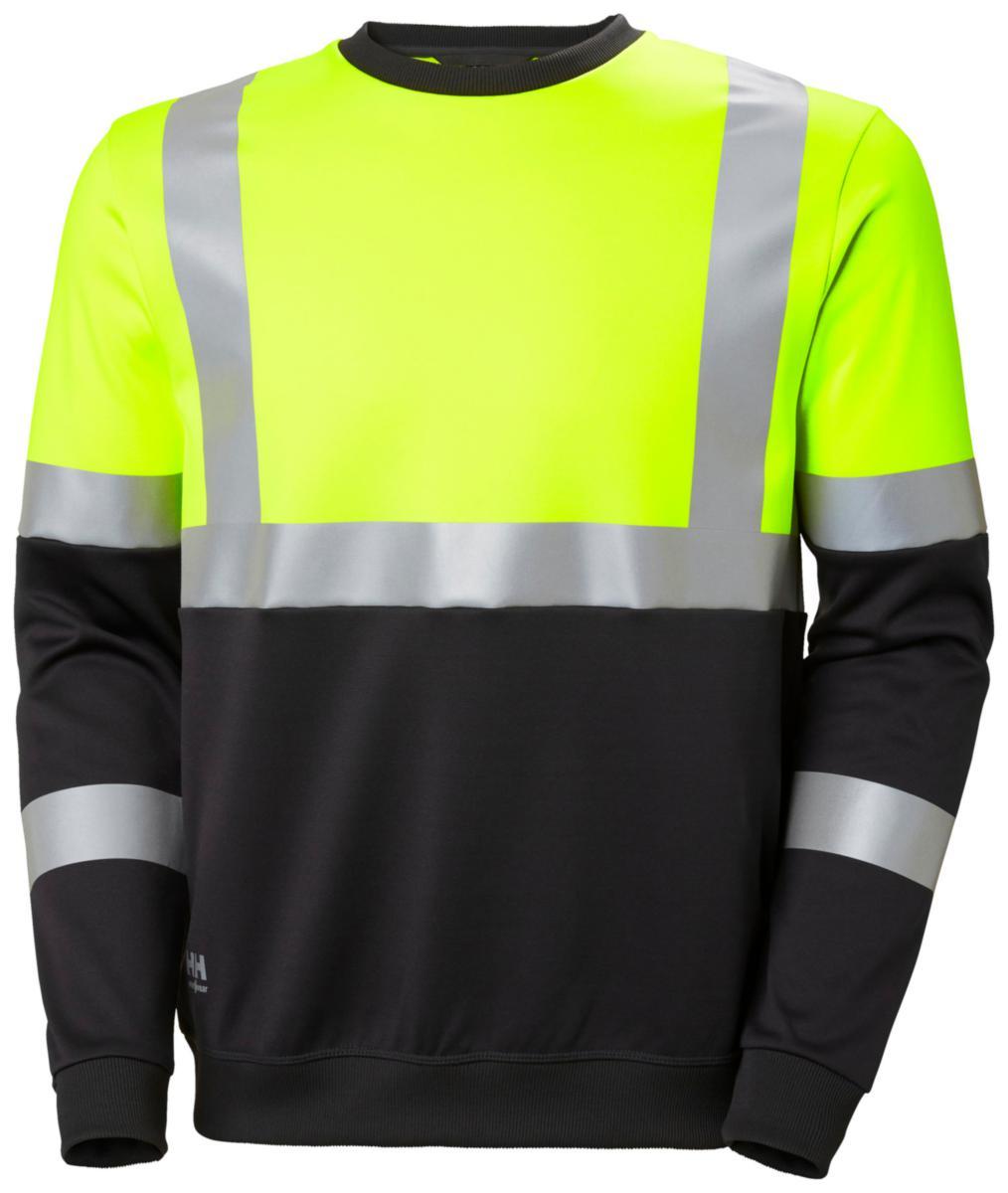 Tröja Helly Hansen 79256 Addvis - TRÖJA HH 79256 ADDVIS RUNDHALS VARSEL GUL/SVART STL XXL