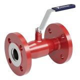 Helsvetsad kulventil fabrikat Vexve Serie 173 i kolstål med flänsar, reducerat flödesutförande, denna ventil är konstruerad för kondensat applikationer