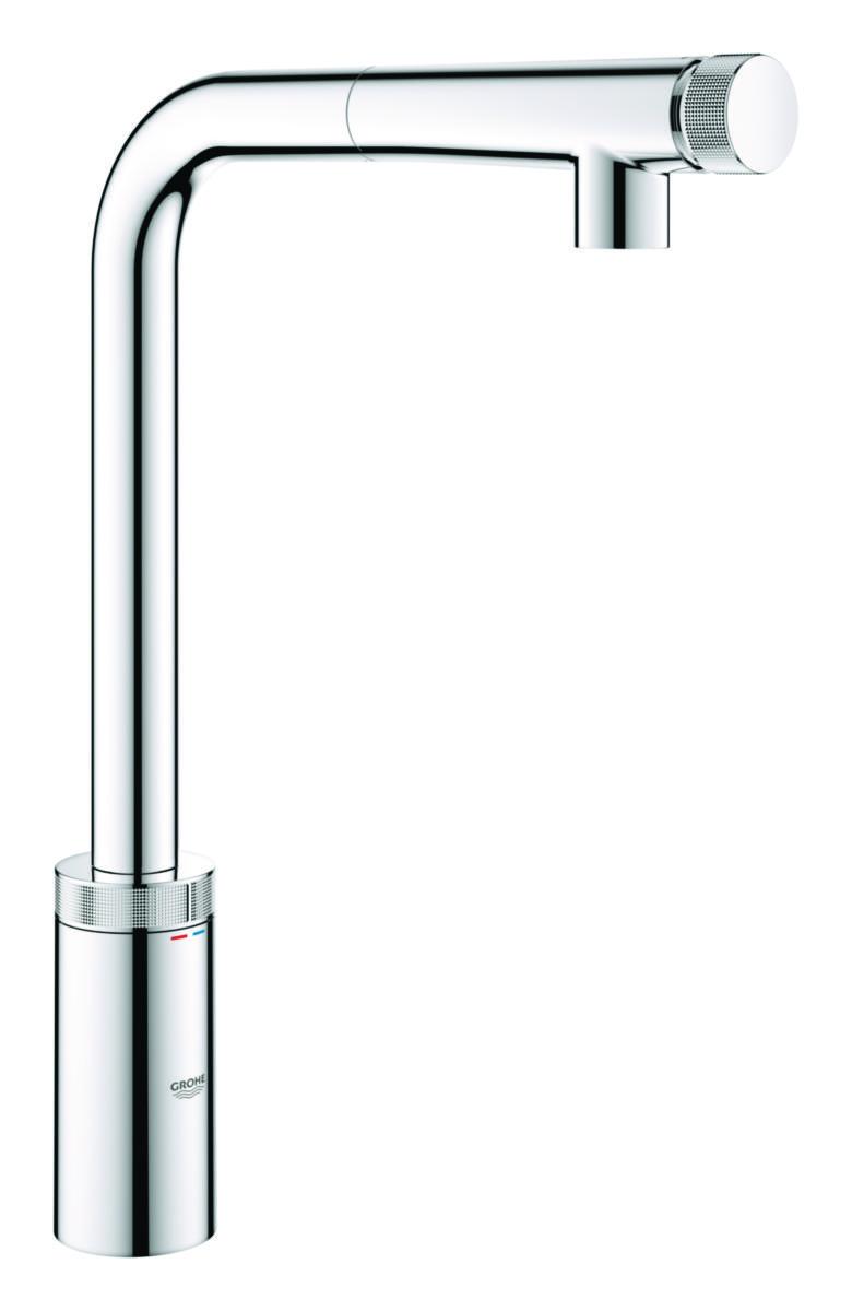 Köksblandare Zedra smart, Grohe - GROHE KÖKSBLANDARE ZEDRA SMART CONTROL UTDR.PIP MOUSS, KROM