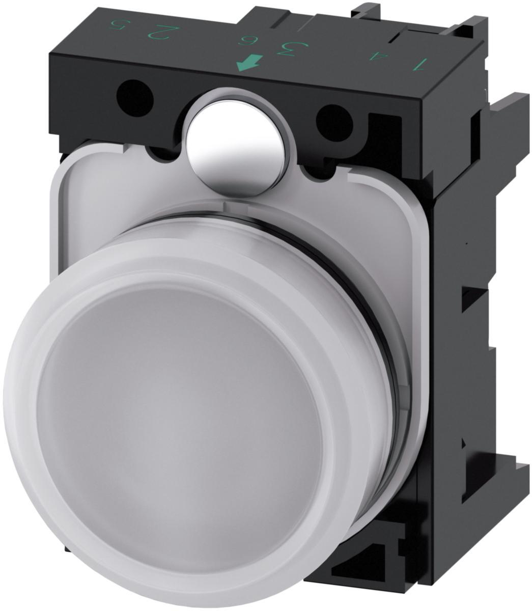 Signallampa 3SU11 övriga - SIGNALLAMPA VIT 110V 3SU1103-6AA60-1AA0