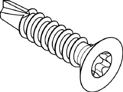 PLÅTSKRUV FTB FÖRSÄNKT FZB 6.3X60 T30 DIN 7504P 250/FRP