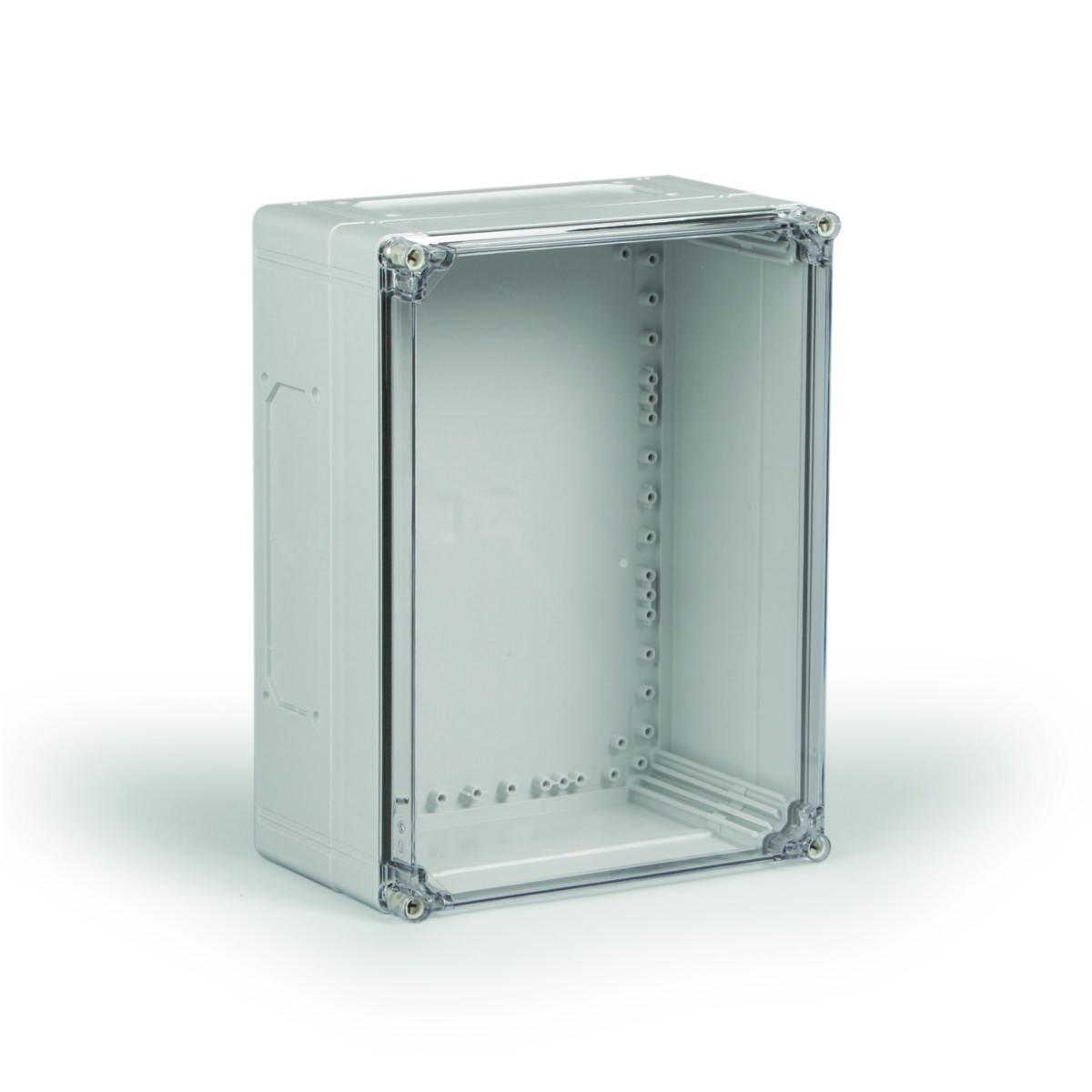 Kapsling Cubo C, med transparent lock - APPARATLÅDA CPCF 304018T TRANSPARENT LOCK