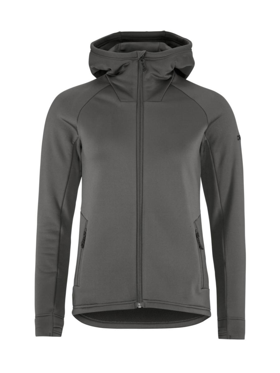 Huvtröja Craft 1915241 Dam - HUVTRÖJA CRAFT 1915241 HEL-ZIP GRÅ STL S