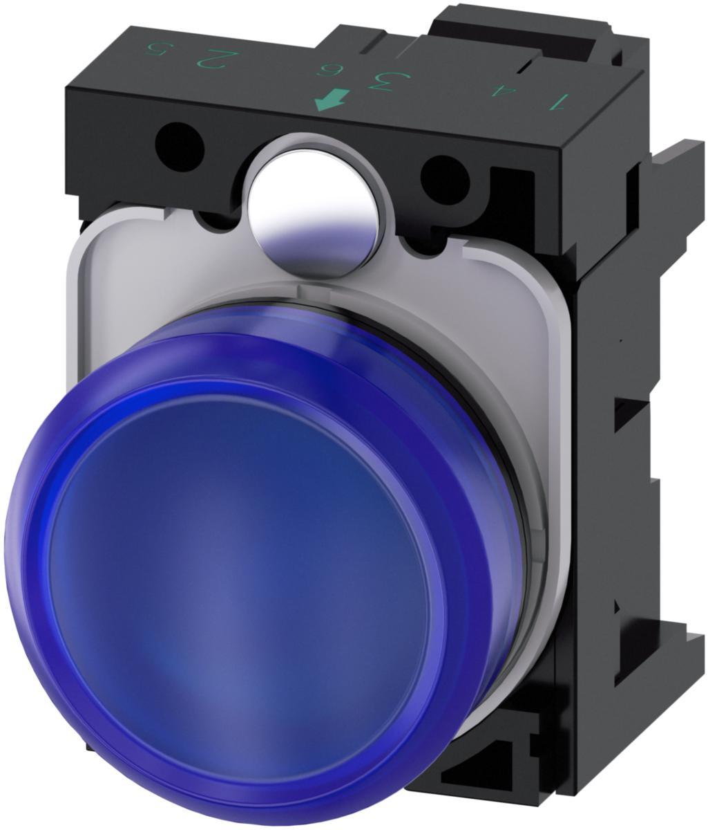 Signallampa 3SU11 övriga - SIGNALLAMPA BLÅ 230V 3SU1106-6AA50-3AA0