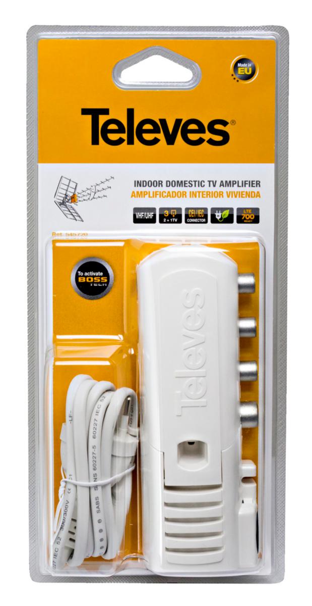 Förstärkare LTE700 12V DC IEC, Televes - FÖRSTÄRKARE LTE700 12V DC IEC 545720