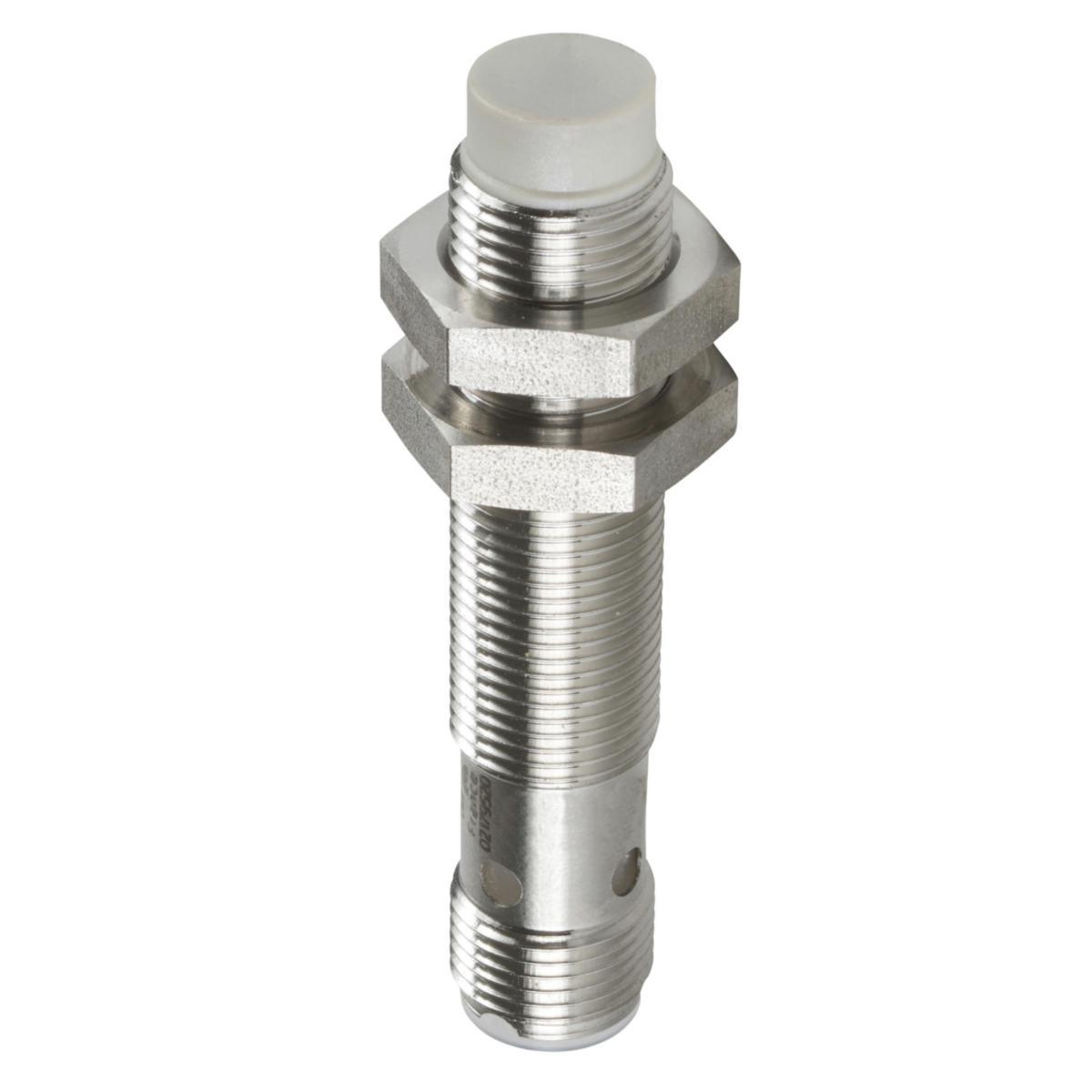 Induktiv givare XS6 lång Osisense AC/DC-matning - IND.GIV M12 SN=4MM BR XS612B1MBU20
