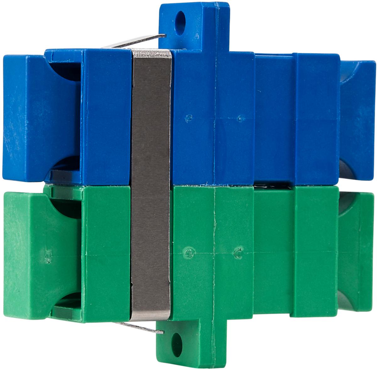 Mellanstycke Singelmode, Melbye - MELLANSTYCKE DUPLEX SC UPC/APC SM BLÅ/GRÖN ZRC SNÄPP/SKRUV