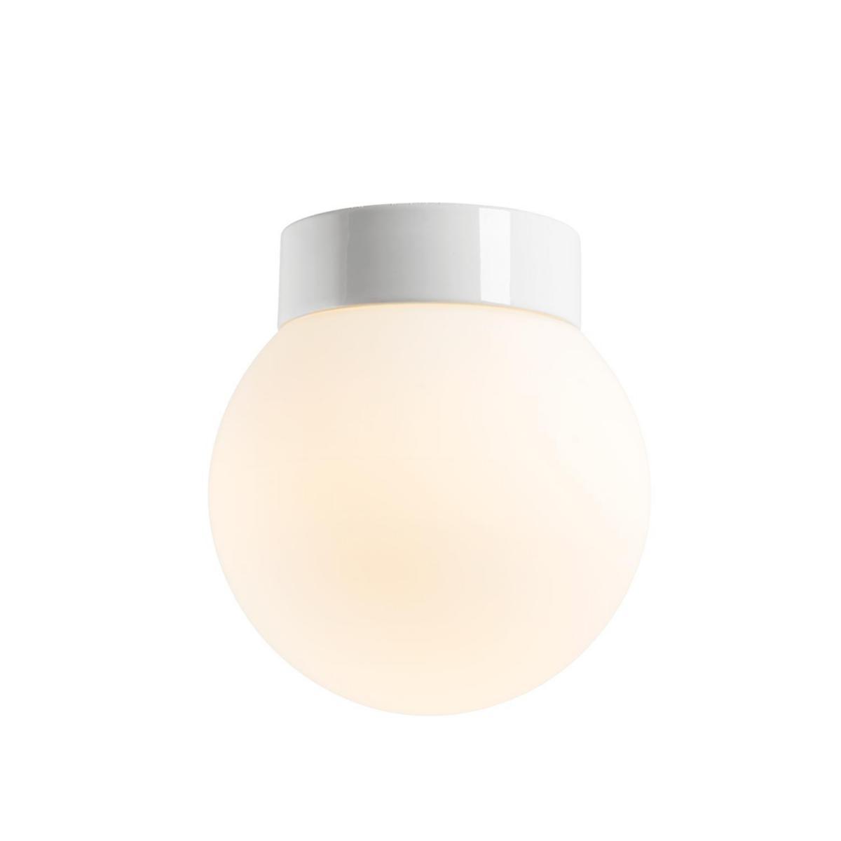 Takarmatur Classic Glob 200 inklusive LED-modul - ARM 200 MATT VIT RAK IP44 LED 51765/LED