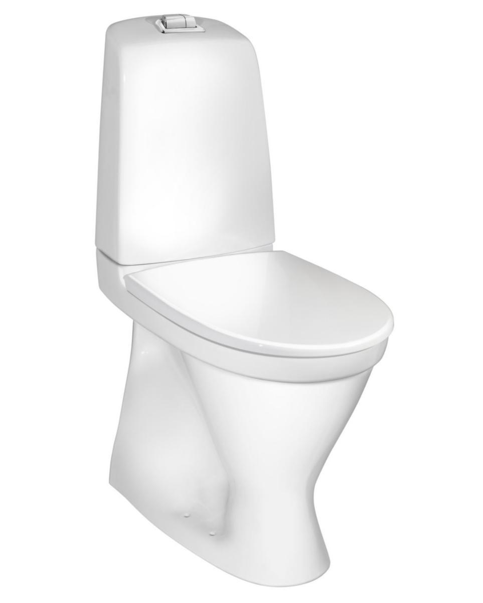 WC bowl Nautic 1546 Hygienic Flush, Gustavsberg - GBG NAUTIC WC 1546 HF S-TRAP HIGH MOD, 2/4L, C+, SC/QR SEAT