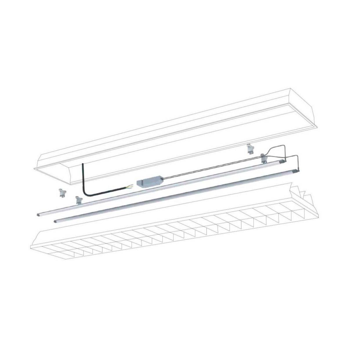 Replacement kit Welight for T5 and T8 - Welight REFIT luminaire 2x36W