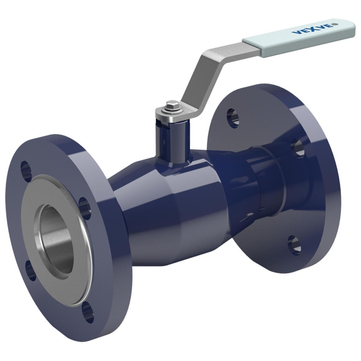 Helsvetsad kulventil fabrikat Vexve Serie 103/25 i kolstål med flänsar, reducerat flödesutförande - KULVENTIL DN65 FL PN25 P235GH VEXVE RED. HANDSPAK