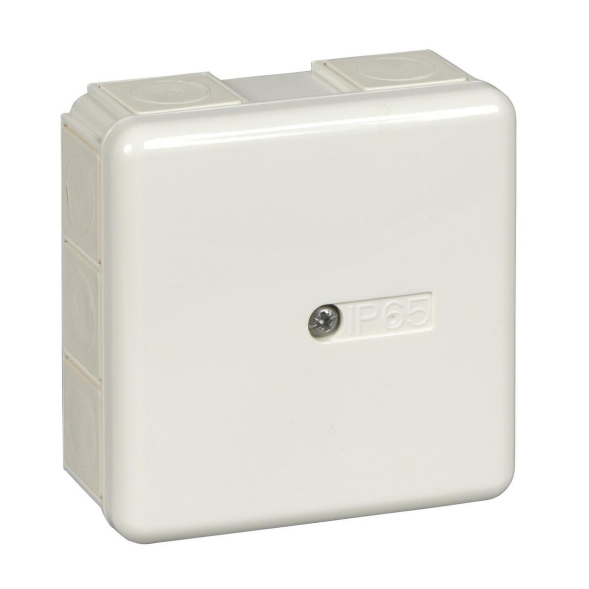 Junction box U56 Exxactvit fire-rated UL94, without terminal block - U56 JUNCTBOX WHITE FIRE-RES IMT34126