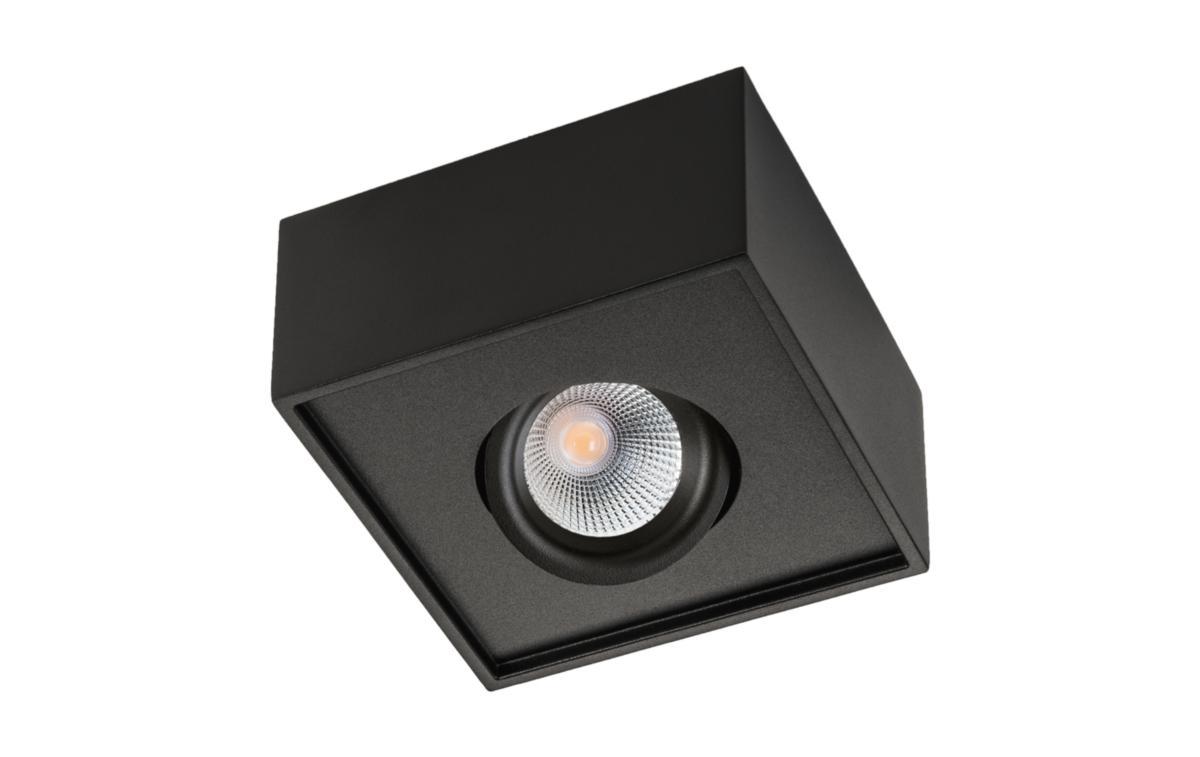 Downlight Cube Lux - DOWNL 7W 540LM 27K IP21 SVART CUBE LUX