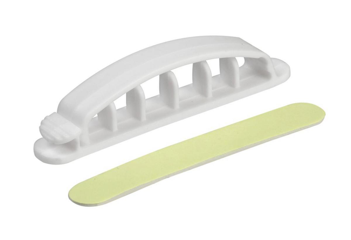 Kabelhållare självhäftande - KABELHÅLLARE SJÄLVHÄFT VIT INS61209 (5ST/FRP)