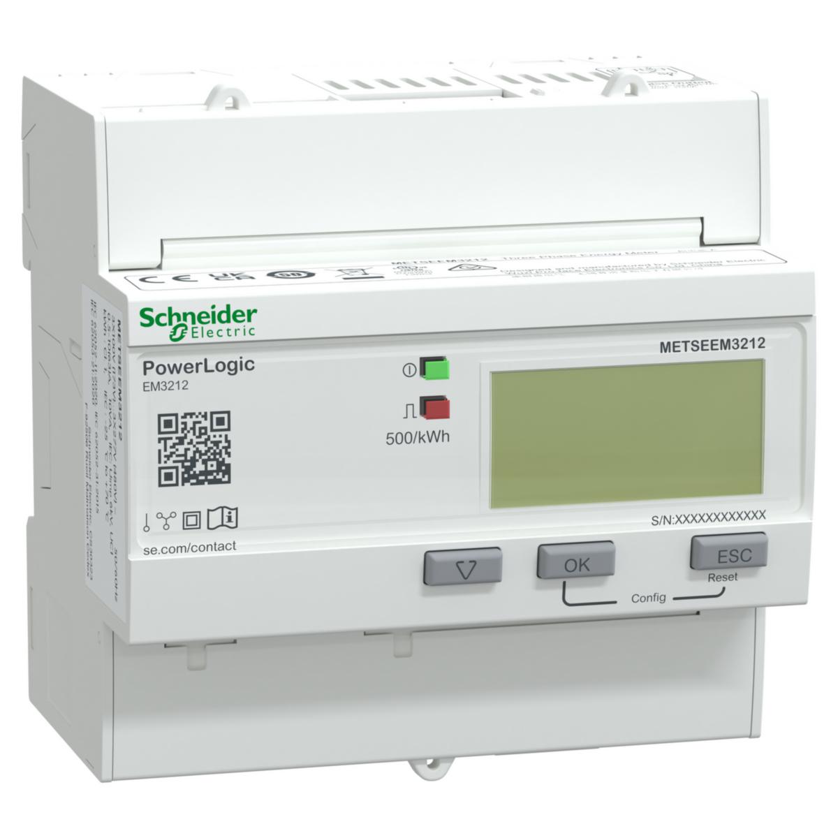 Energimätare, PowerLogic EM3000-serien - ENERGIMÄTARE EM3212 63A CL 1 METSEEM3212