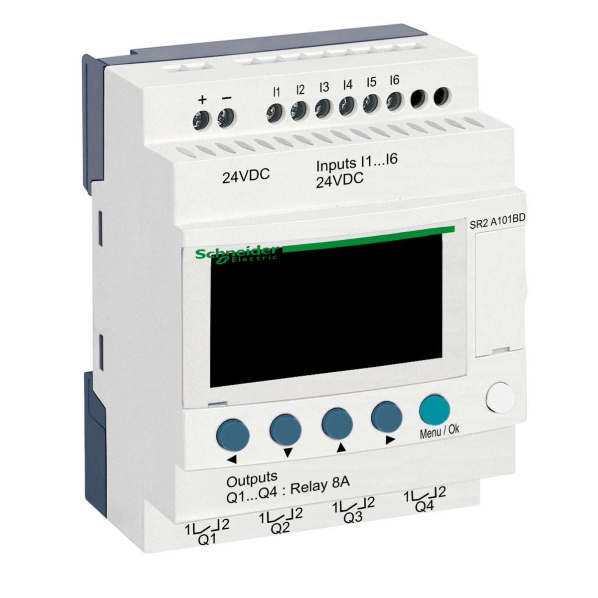 Zelio Kompakt - LOGIKMODUL 10I/O 24VDC SR2A101BD