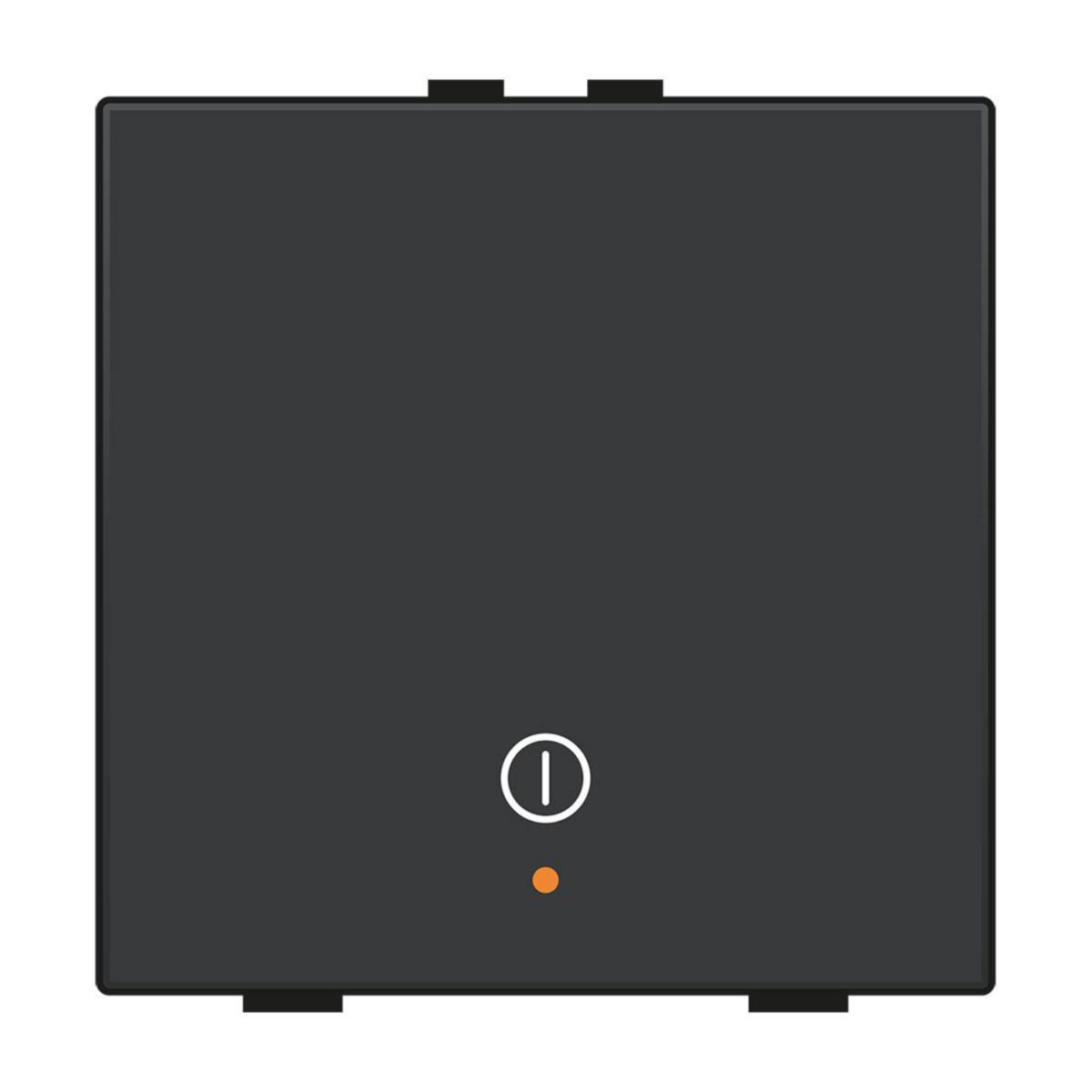 Tryckknapp 52910 enkel släck allt, till Niko Home Control - ALLT AV-KNAPP. ANTRACIT