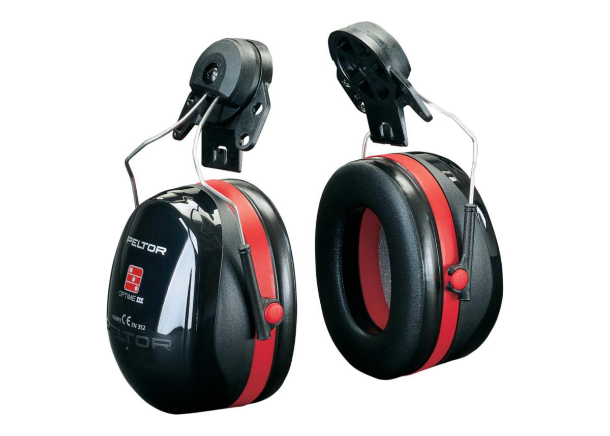 Hörselkåpa 3M Peltor Optime III - HÖRSELKÅPA PELTOR OPTIME IIIP3E SV/RÖD HJÄLMMONT