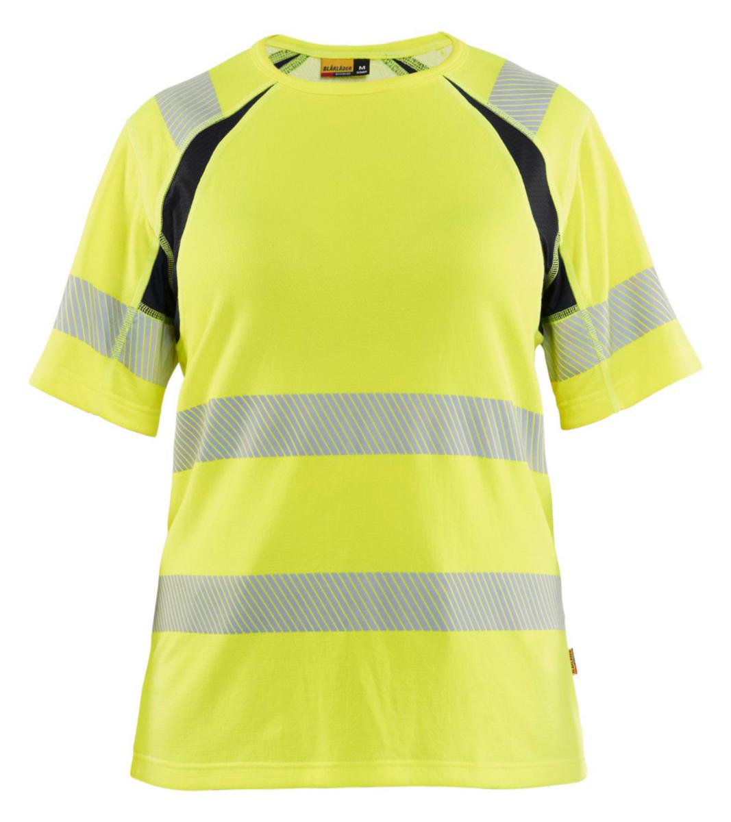 T-shirt Blåkläder 3503-2537 Dam - T-SHIRT BLK 3503-2537 GUL /SVART VARSEL KL2 DAM STL XL