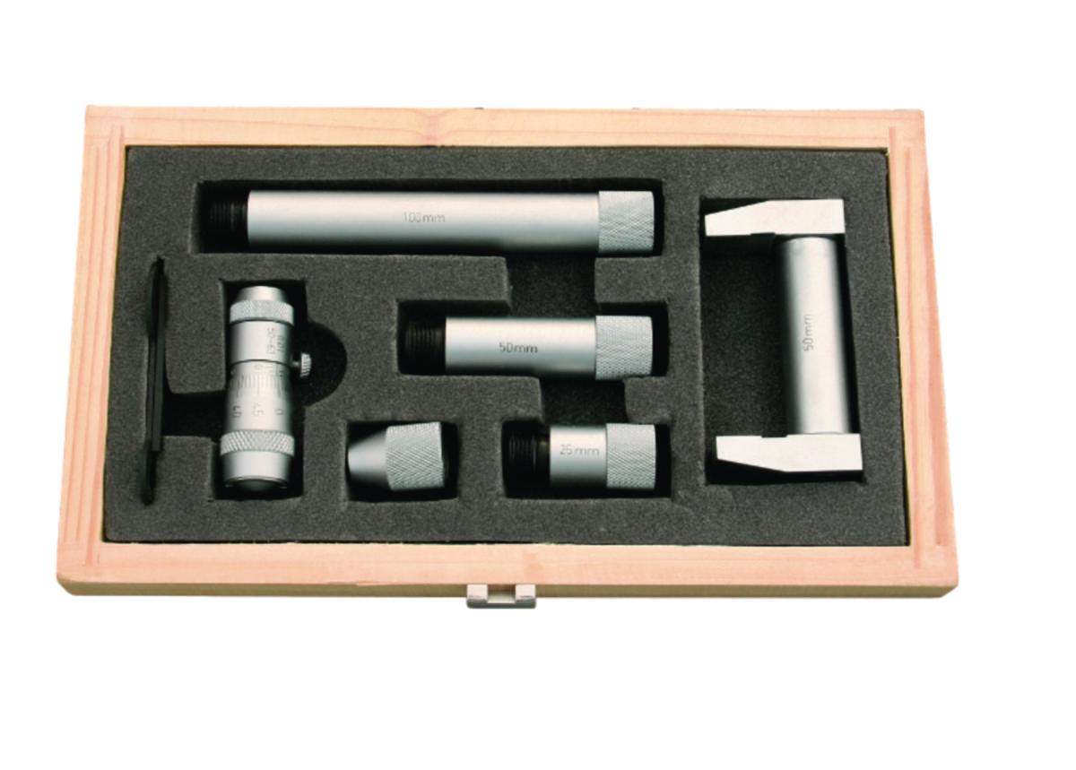 Mikrometer Diesella m utbytbara förlängare - MIKROMETER FÖR INVÄNDIG MÄT. 50-250X0,01MM UTBYTBAR FÖRLÄNG