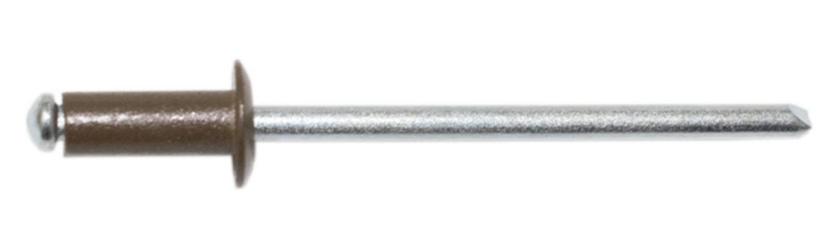 Blindnit standard färgad, aluminium - BLINDNIT AL/ST KULLRIG RAL7006 GRÅ 3.2X10 1000ST