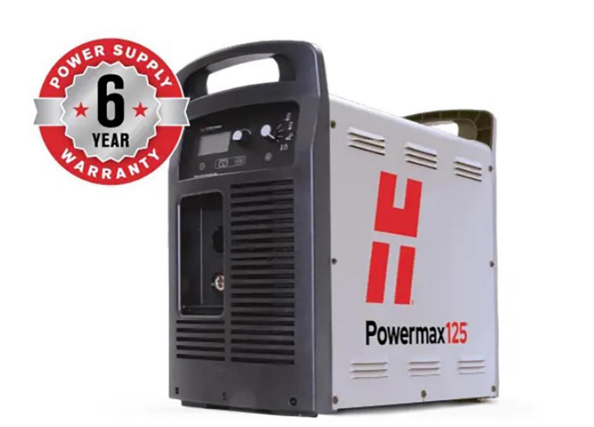 Plasmaskärmaskin Hypertherm Powermax125 - POWERMAX125 PLASMA SYSTEM 85° HANDHÅLLEN BRÄNNARE 7.6M
