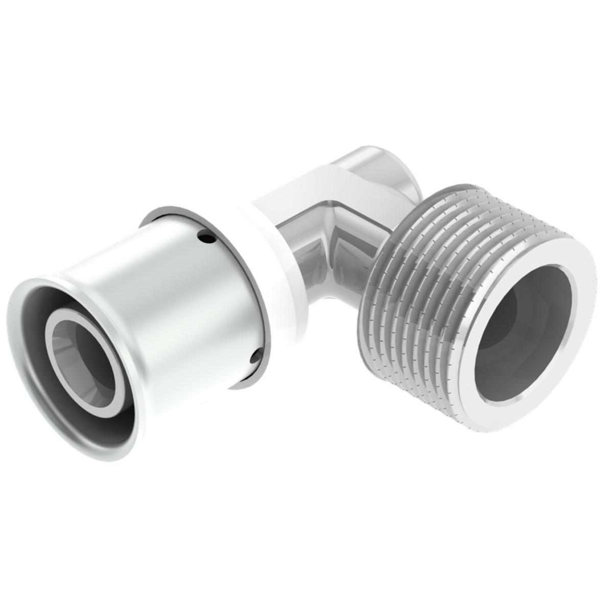 Presskoppling vinkel 90°med utvändig gänga, Purmo - VINKELKOPPL 90° UTV GG 16XR15 PURMO PRESS