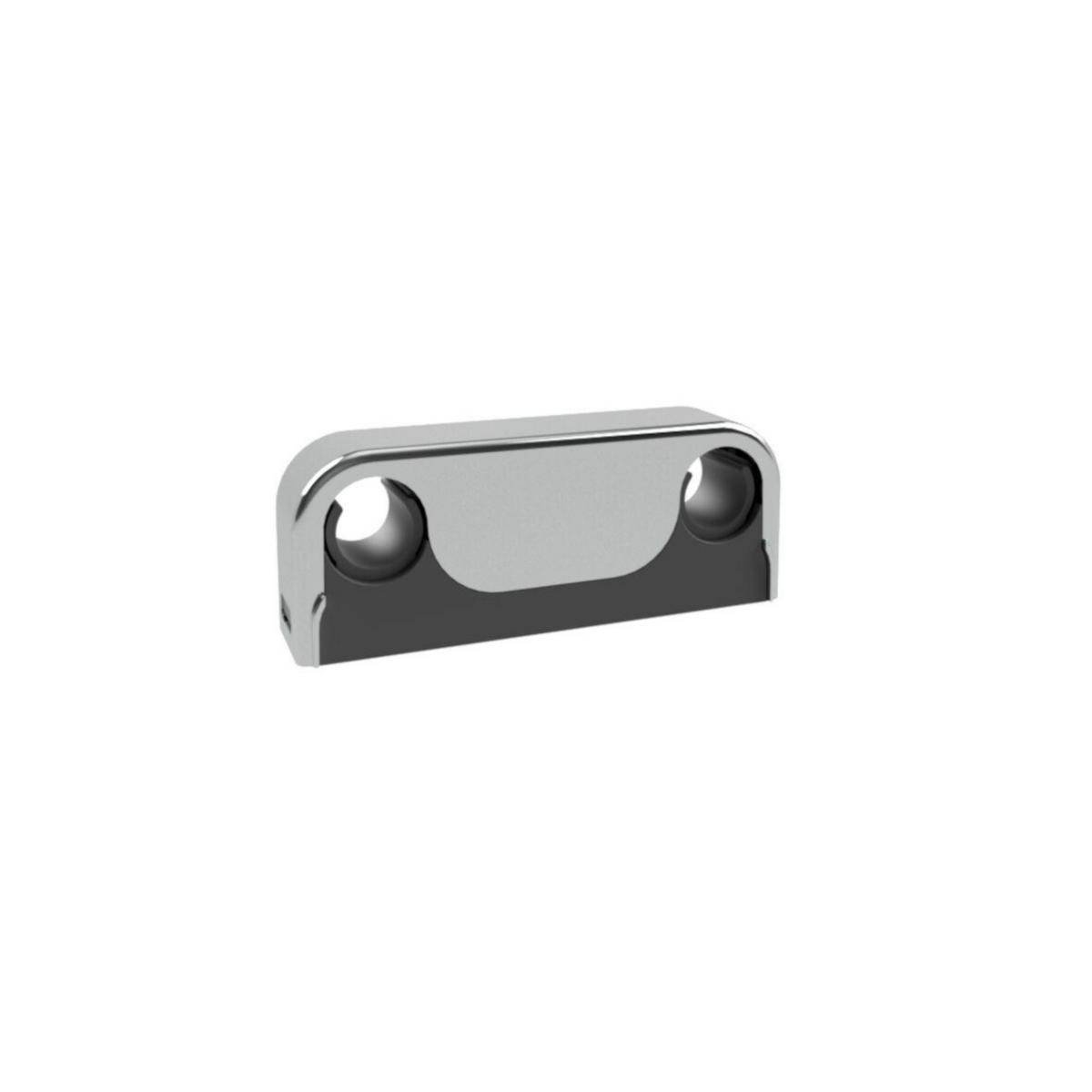 Plastklammer dubbel typ Clip, Purus - PURUS CLIP RÖRKLAMMER C/C 60 DUBBEL Ø12/15/16 KROM