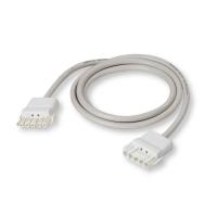 HF-kablage skärmad RQQ, 5G1,5 mm² med stickkontakt NAC 51S.W och hylskontakt NAC 52S.W