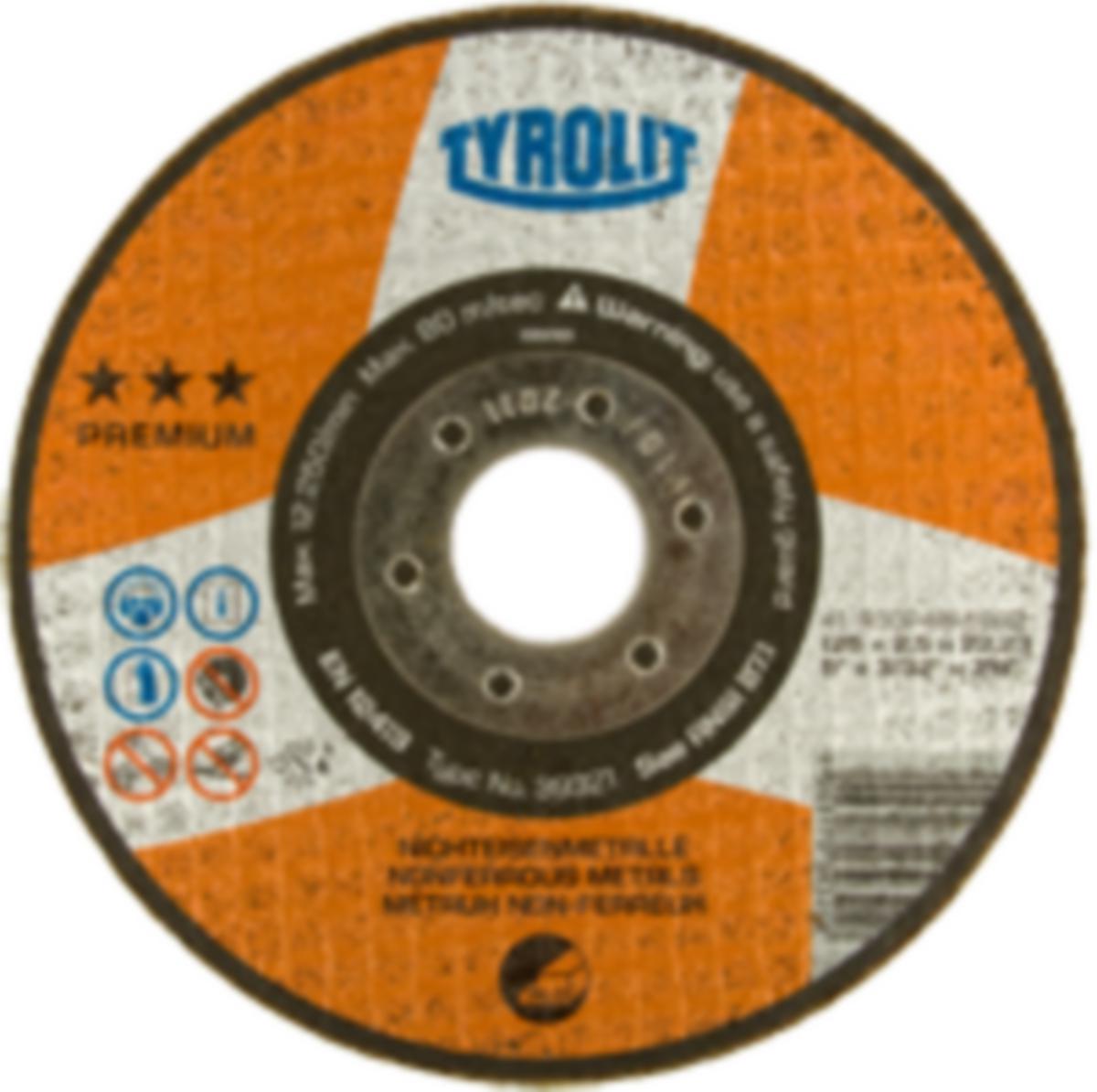 Cutting disc Tyrolit Premium*** - CUT DISC TYROLIT PREMIUMALU 125X2.5X22 A30-P4BF59