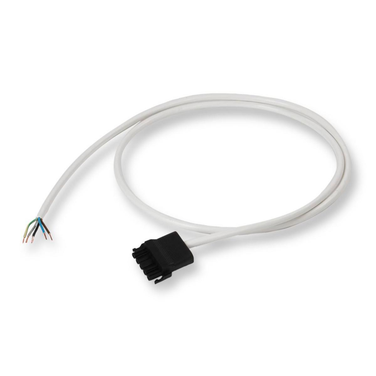 HF-kablage, RQQ 5G2,5 mm² med svart stickkontakt NAC 52S.B och fri ände. - KABLAGE RQQ 5G1.5 SV 3M NAL150T25030B