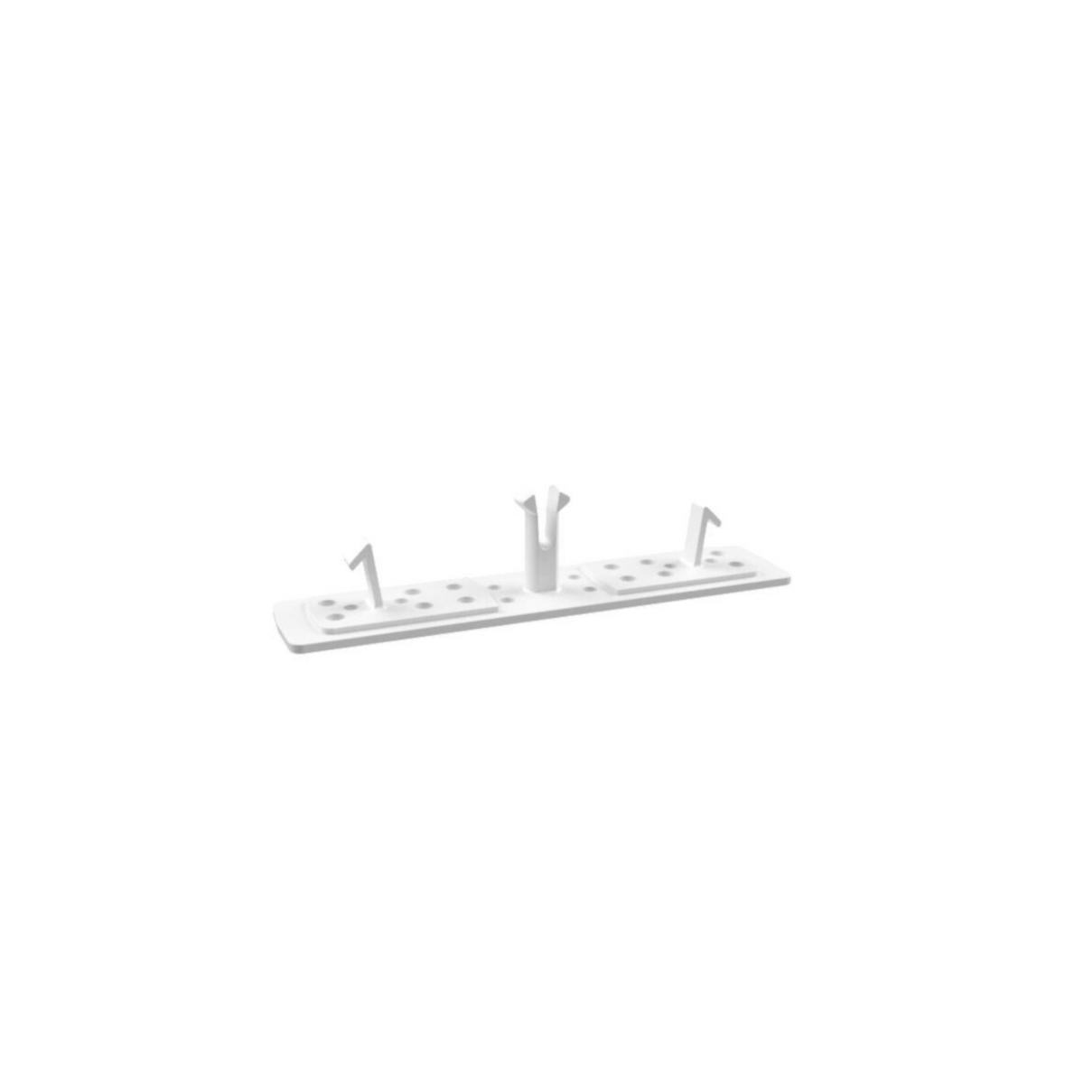 Adhesive Plate for Plastic Clip Clamps, Purus - PURUS CLIP GLUE PLATE C/C 60 WHITE INCL WET NAPKIN&GLUE KIT