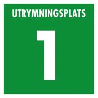 Skylt Utrymningsplats