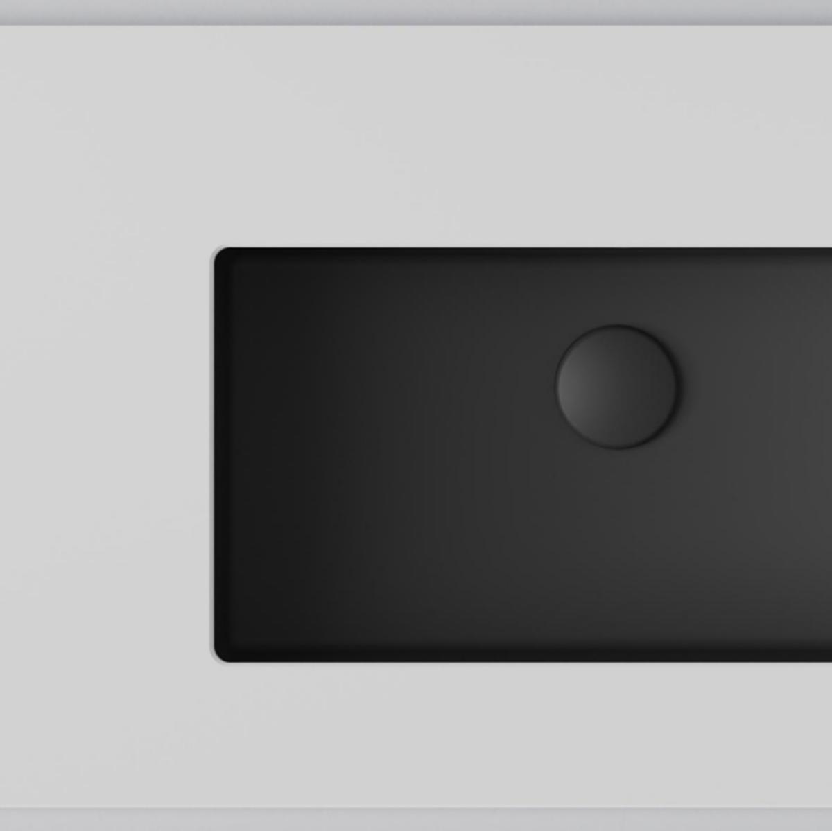 Bänkskiva Wave 100, INR - INR BÄNKSKIVA WAVE 100 CHALK / MATTE BLACK