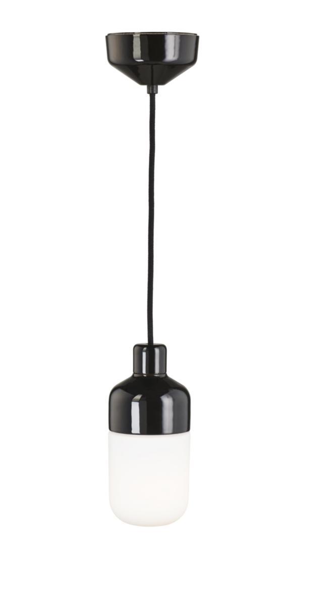 Pendelarmatur Ohm 100 - ARM OHM P MATT OPAL SVART E27 51820/E27
