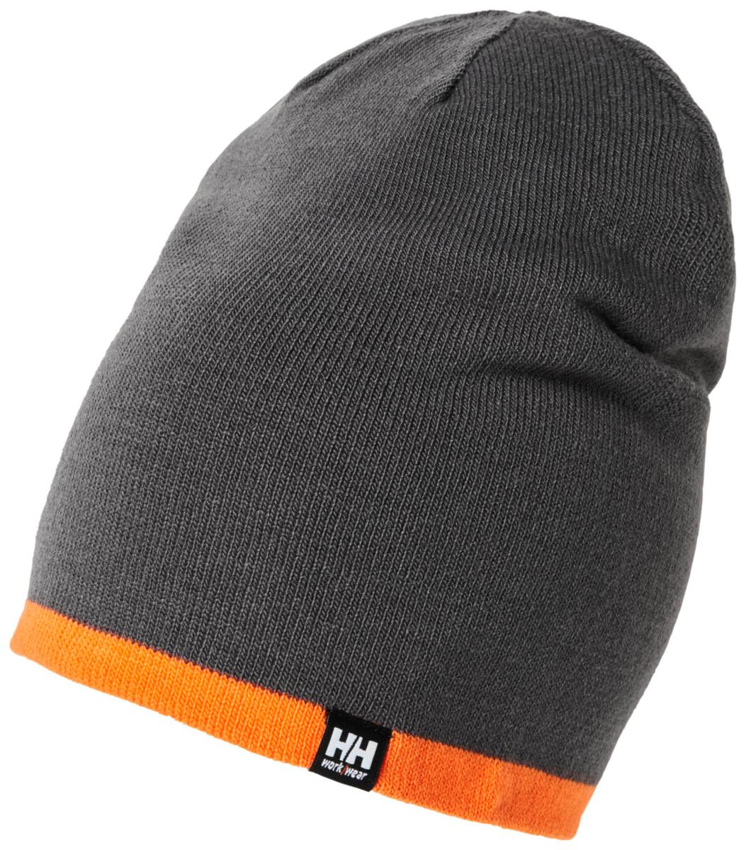 Mössa Helly Hansen Manchester 79883 - MÖSSA HH 79883-970 MGRÅ/ORANGE CLASSIC VÄNDBAR BEANIE
