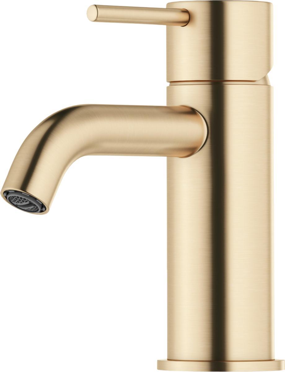 Washbasin mixer INXX II soft small, Mora - MORA INXX II WB.MIXER SOFT SMALL. BRUSHED BRASS PVD