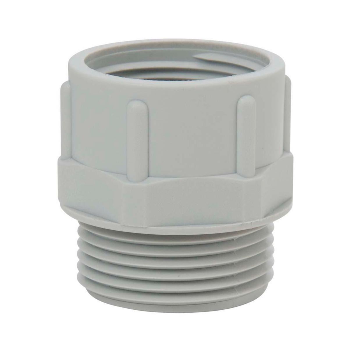 Adapter enlargement Polyamide Light grey RAL 7035 Metric - PG, Rutab - ADAPTER POLYAMIDE M20-PG16