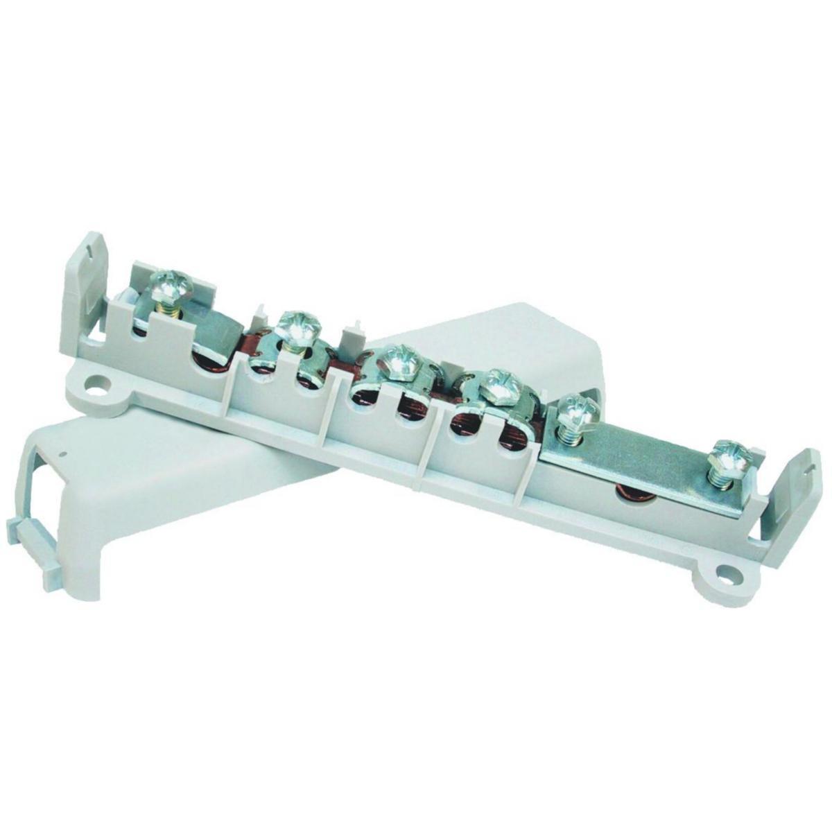 Potentialutjämningsskena PUS16, Eldon - POTENTIALUTJÄMN.SKENA PUS16 100A M. KÅPA