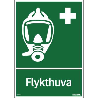 SKYLT "FLYKTHUVA" ISO 297X210MM