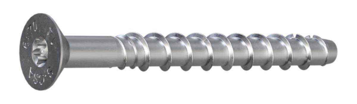 Betongskruv Sormat S-CSA försänkt A4 - BETONGSKRUV S-CSA CS A4 T30 6X100/55/45 6ST