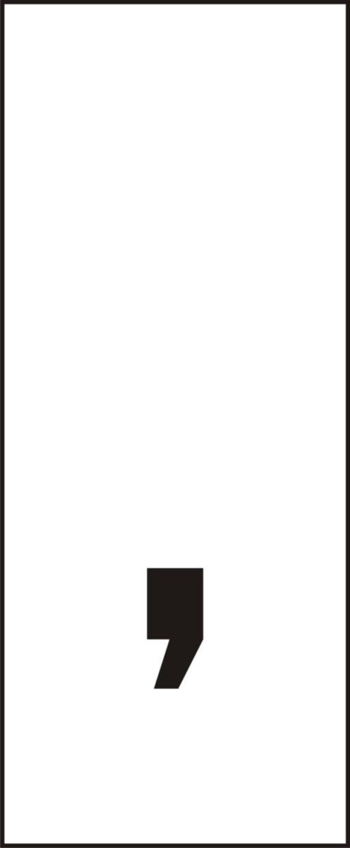 Märksystem H10, Övriga tecken - MÄRKSYST H10 VIT TECKEN . AL H10W.