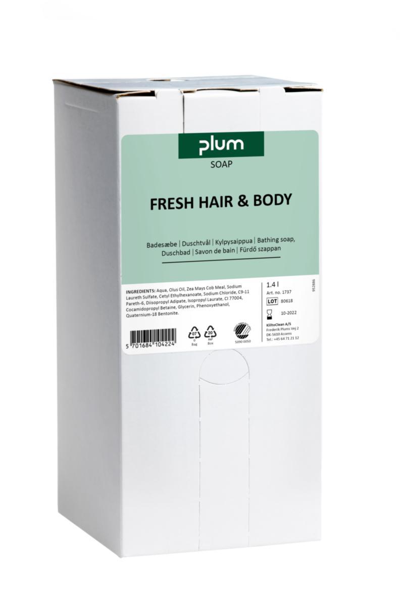 Shower gel Plum Fresh Hair & Body - SHOWER GEL DAILY HAIR &BODY 1.4L PLUM MP-DISP ECO LABEL