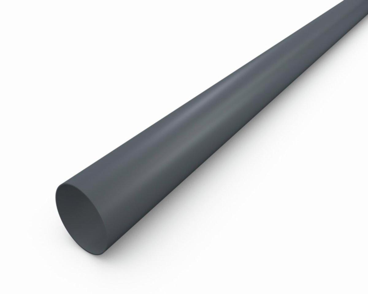 Downpipe 100 3m Alu, Prefa - DOWN PIPE ALU P.10 100 3M DARK GREY NR 19 PREFA