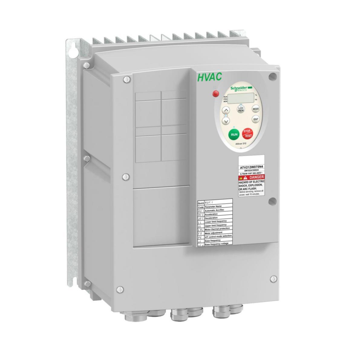 Frekvensomriktare Altivar 212 0,75 - 75kW IP55 EMC A - FRO 3-F 400V 0,75KW IP55 EMC A ATV212W075N4