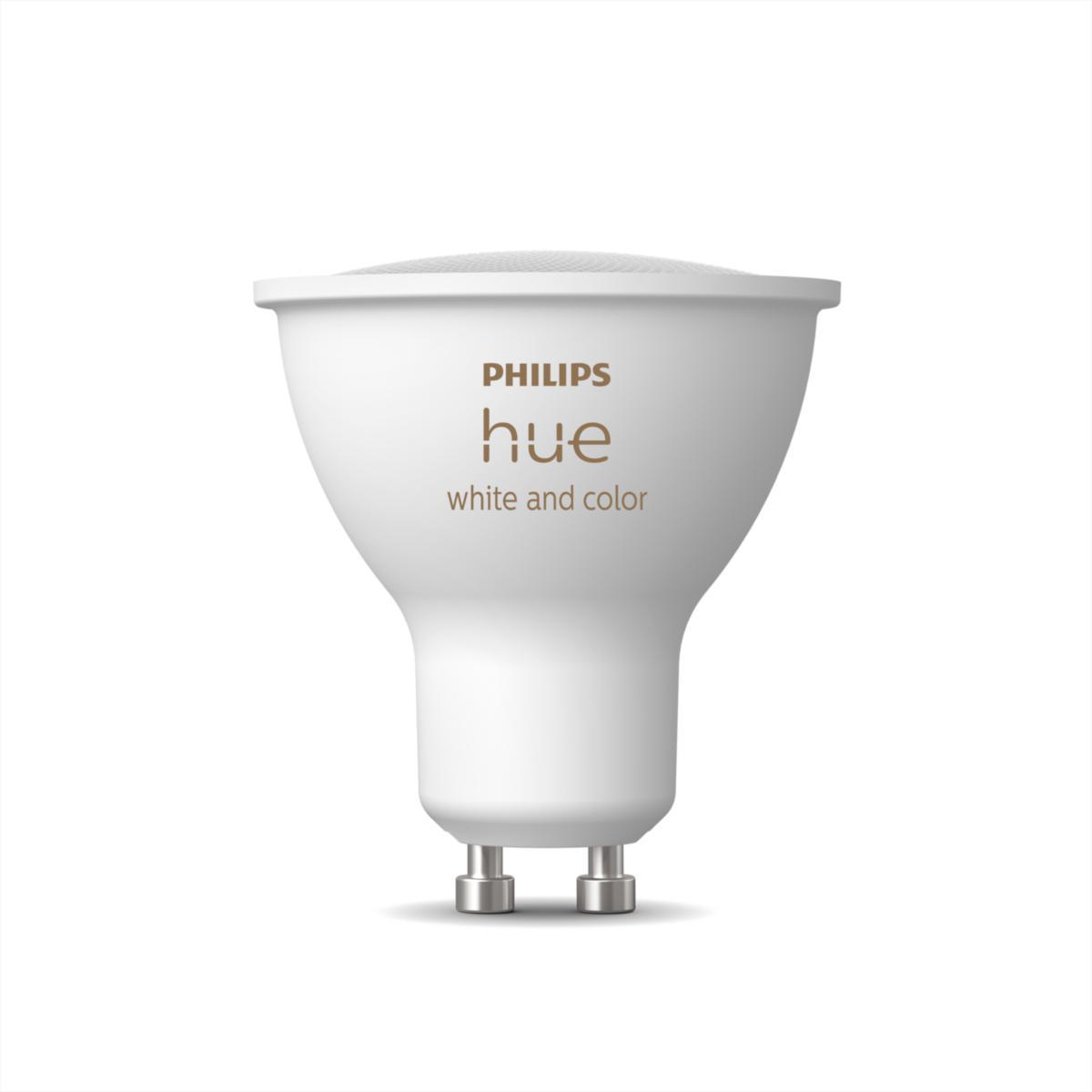 Ljuskälla GU10 HUE, RGBW - PHILIPS HUEWCA GU10 4.2W 2200-6500K RGBW GU10 400L